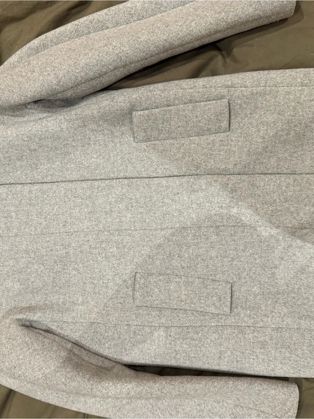 J. Crew Light Gray Coat - Picture 2 of 5